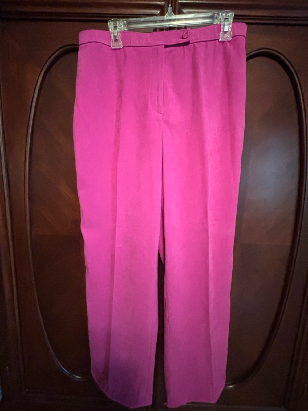 Women’s High-Rise Straight Leg Pants in Fuchsia